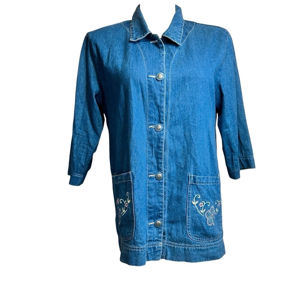 Tudor Court Vintage Y2K Denim Jacket XL